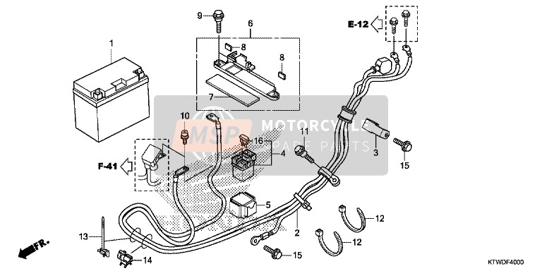 Honda SH300AR 2014 Battery for a 2014 Honda SH300AR